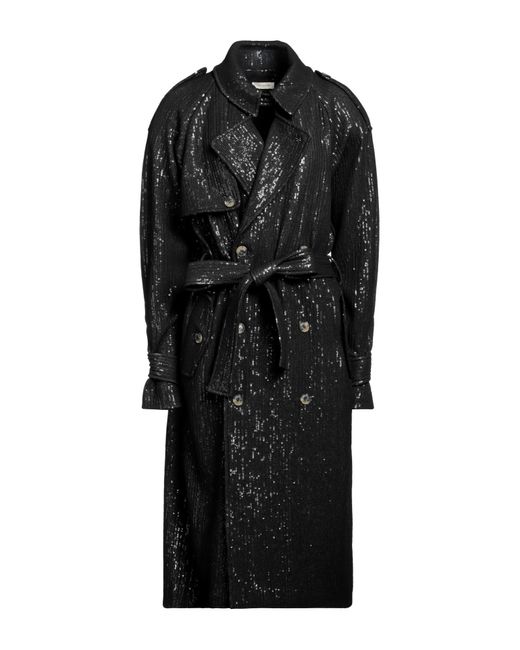 The Mannei Black Overcoat & Trench Coat