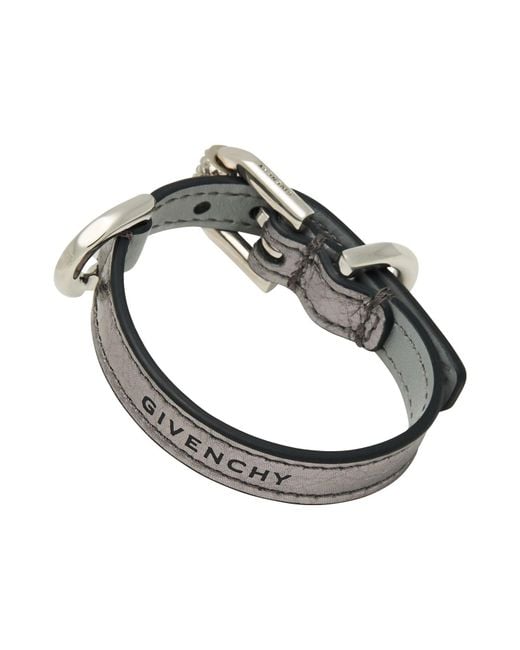 Givenchy Metallic Bracelet Leather