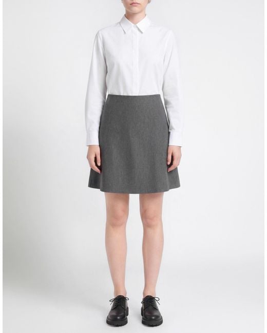 Roberto Collina Gray Mini Skirt