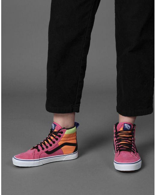 vans multicolor high tops