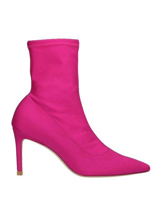 Stuart Weitzman Pink Ankle Boots