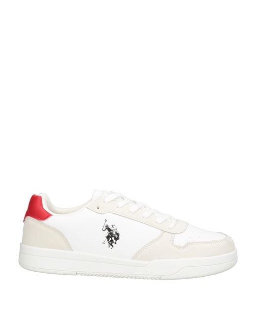 U.S. POLO ASSN. White Trainers for men