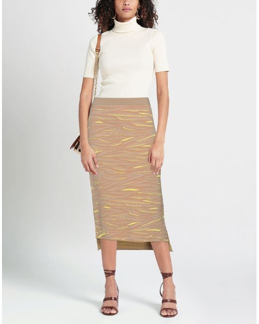 Stella McCartney Natural Midi Skirt