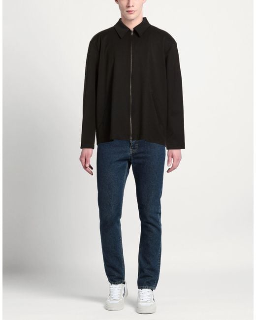 Grifoni Black Jacket Polyester, Virgin Wool, Elastane for men