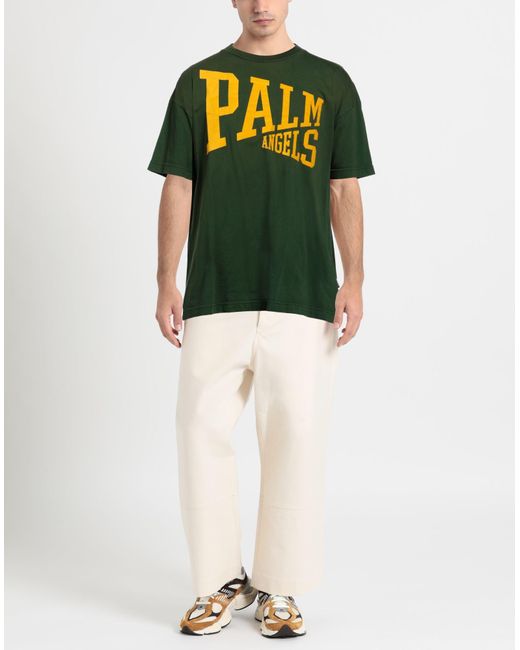 Palm Angels Green T-shirt for men