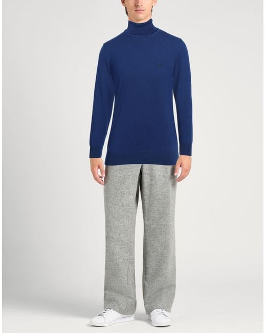 Brooksfield Blue Turtleneck for men