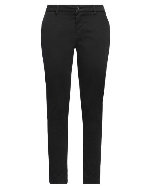 Yan Simmon Black Pants Cotton, Elastane
