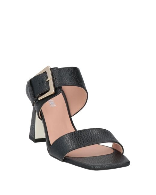 Pollini Black Sandals Calfskin