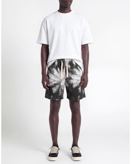 Palm Angels Gray Shorts & Bermuda Shorts for men