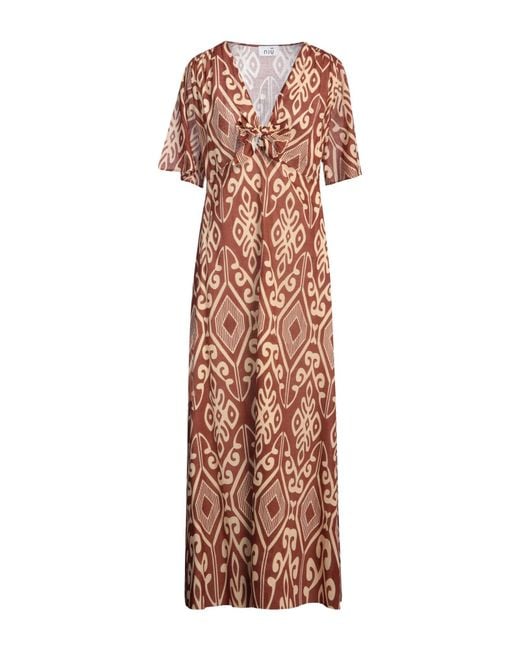 Niu Brown Maxi Dress