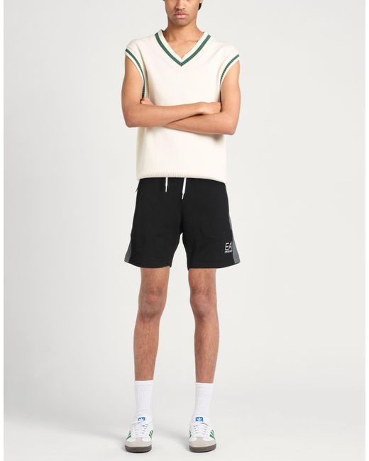 EA7 Black Shorts & Bermuda Shorts for men