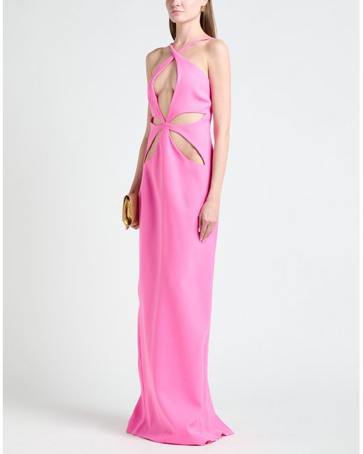 Monot Pink Maxi Dress Polyester