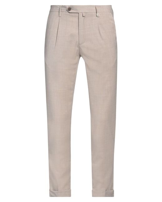 Myths Natural Taupe Pants Polyester, Wool, Elastane for men