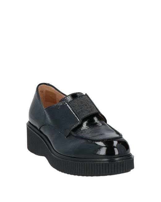 Donna Soft Black Loafers Leather