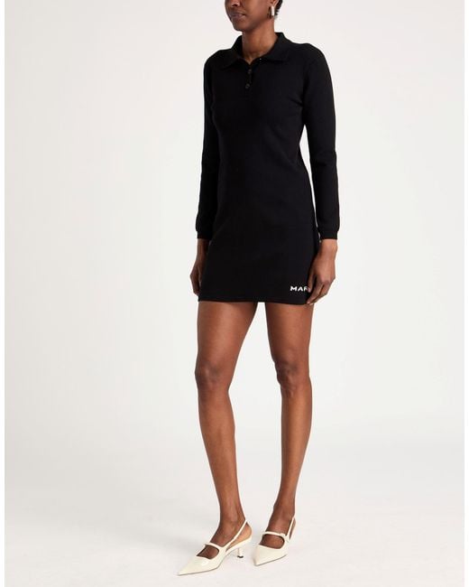 Marc Jacobs Black Mini Dress Cotton, Nylon, Elastane