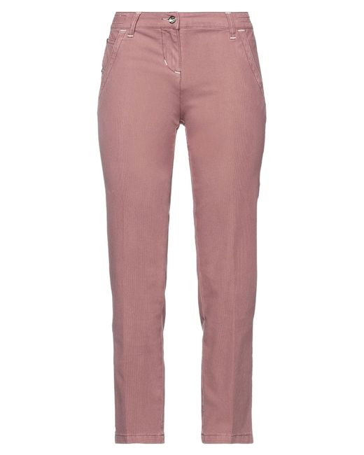 Jacob Coh?n Pink Pastel Pants Cotton, Elastane