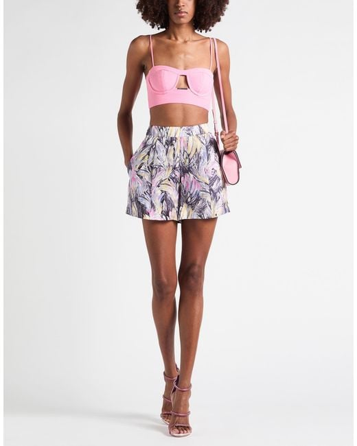 SIMONA CORSELLINI Pink Top Polyester, Elastane