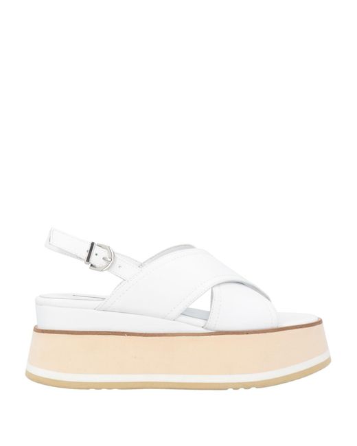Jeannot White Sandals