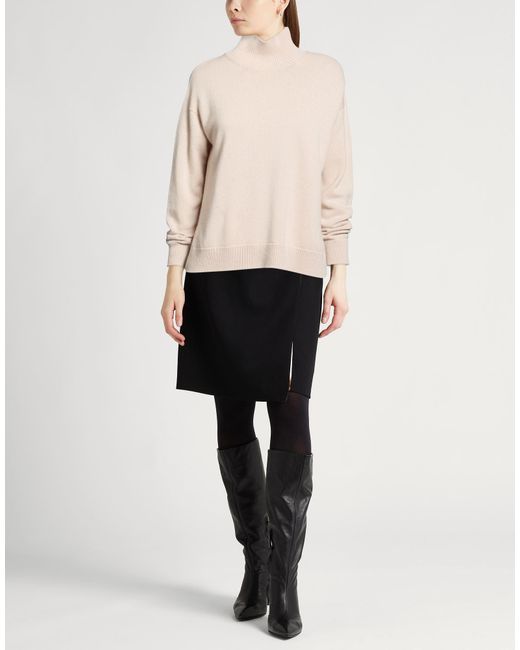 Max Mara Natural Blush Turtleneck Wool, Cashmere