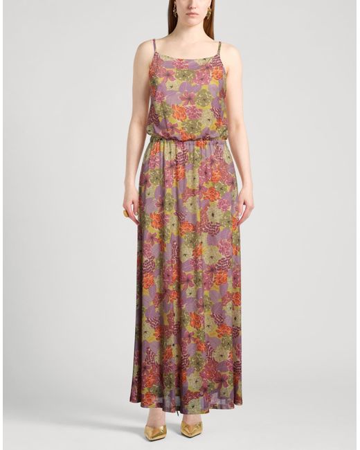 Siyu Brown Maxi-Kleid