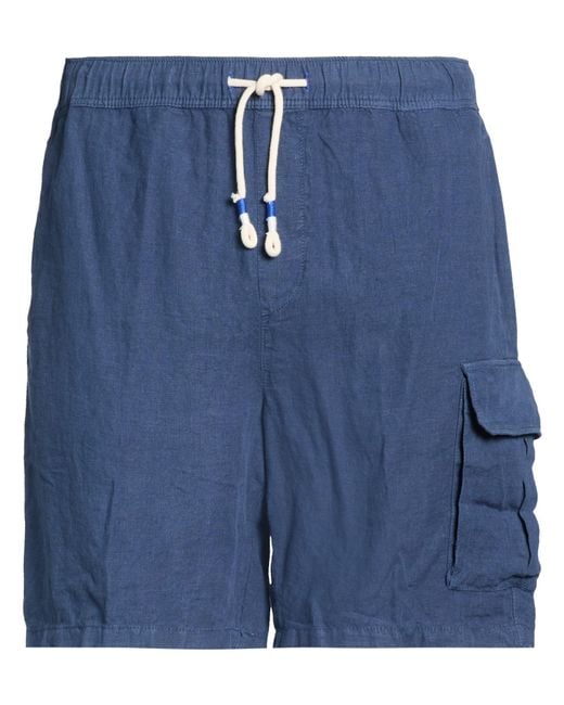 North Sails Blue Shorts & Bermuda Shorts Linen for men