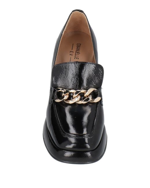 Emanuélle Vee Black Loafers Leather
