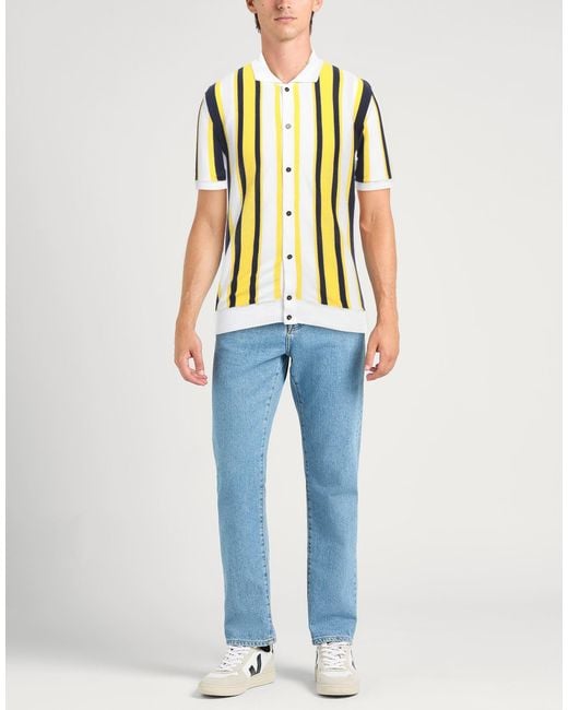 Manuel Ritz Yellow Cardigan Cotton for men