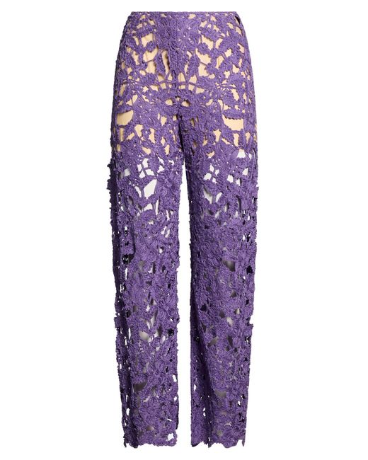Raffaela D'angelo Purple Pants Viscose