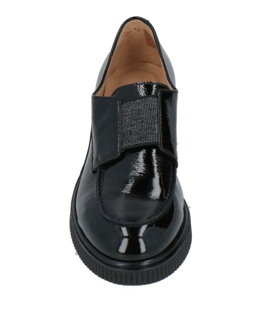 Donna Soft Black Loafers Leather