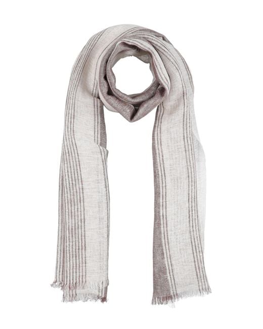Brunello Cucinelli White Scarf