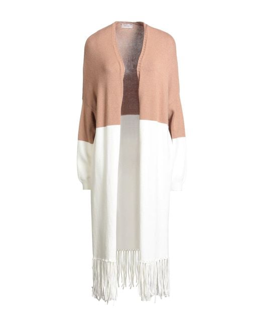 Motel White Cardigan Viscose, Polyester, Nylon