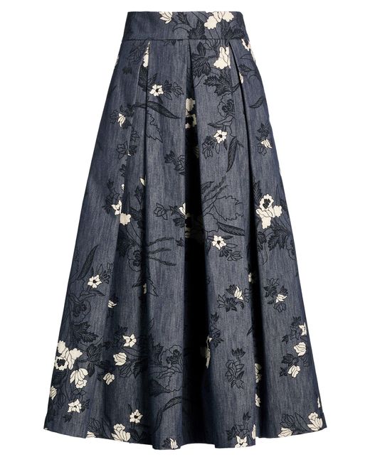 Eleventy Blue Denim Skirt