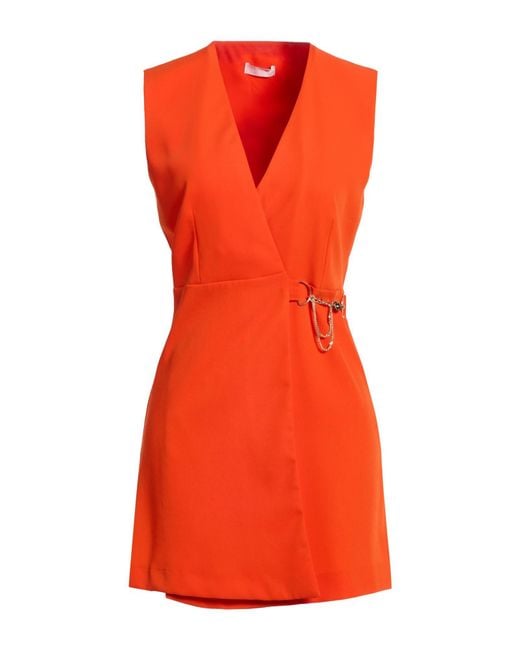 Liu Jo Orange Mini Dresses