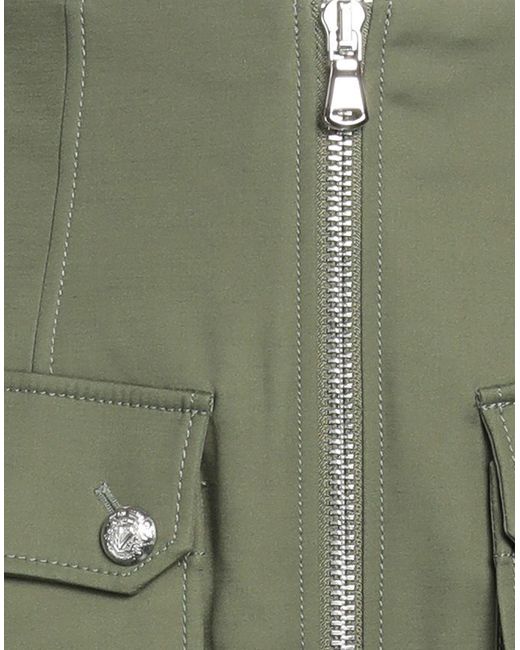 Veronica Beard Green Military Midi Skirt Cotton, Elastane