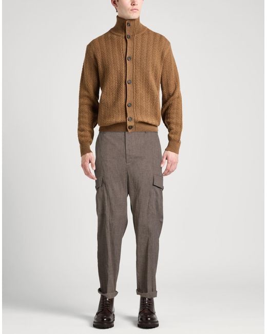 Brian Dales Gray Pants Polyamide, Elastane for men