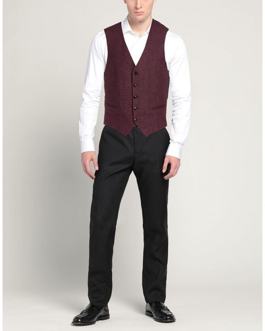 BRERAS Milano Purple Waistcoat for men