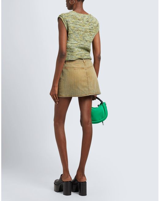 DIESEL Green Denim Skirt