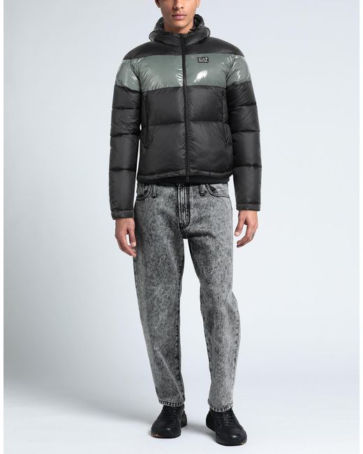 EA7 Black Puffer for men