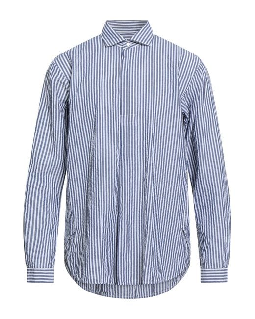 Brian Dales Blue Shirt Cotton, Linen for men