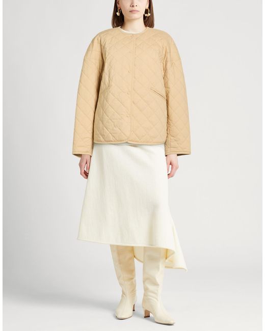 Plumífero Y Acolchado Totême  de color Natural