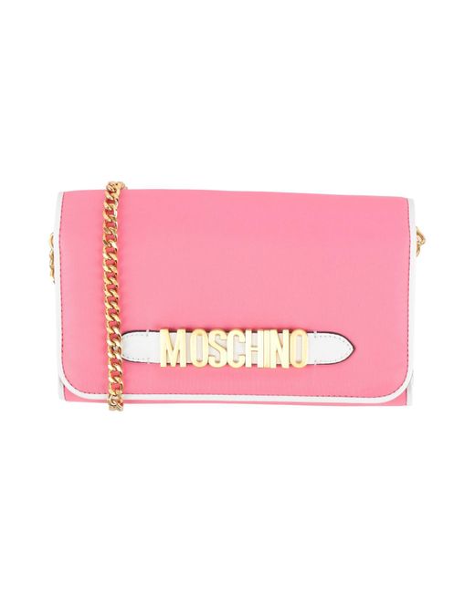 Moschino Pink Crossbody Wallets