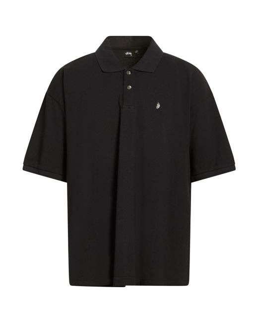 Stussy Black Polo Shirt for men