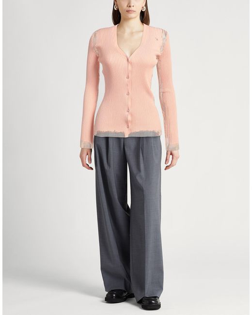 Roberto Collina Pink Cardigan Cotton, Polyester