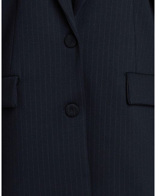 Soallure Blue Blazer Viscose, Polyamide, Polyester, Elastane