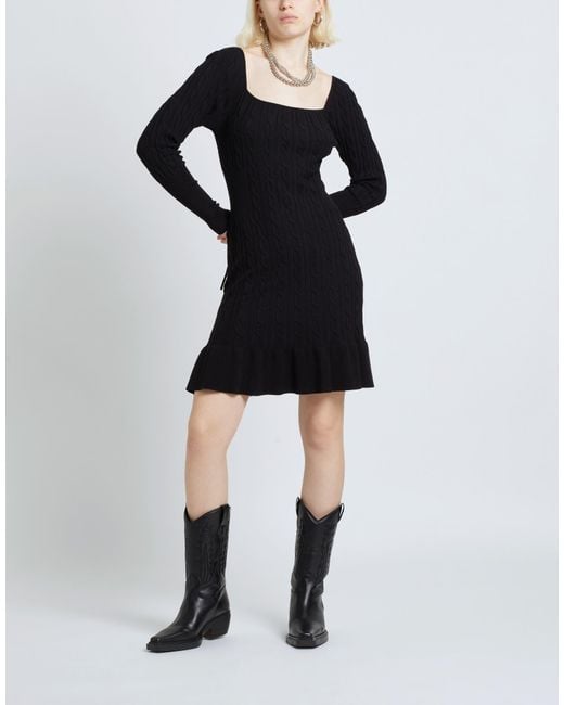 8 by YOOX Black Mini Dress