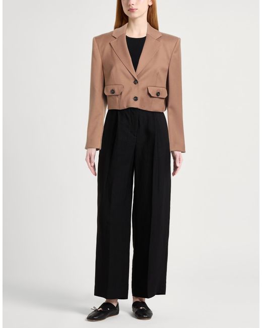 Pinko Natural Blazer Wool, Polyester, Viscose, Elastane