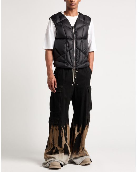 Rick Owens Black Vest Polyamide for men