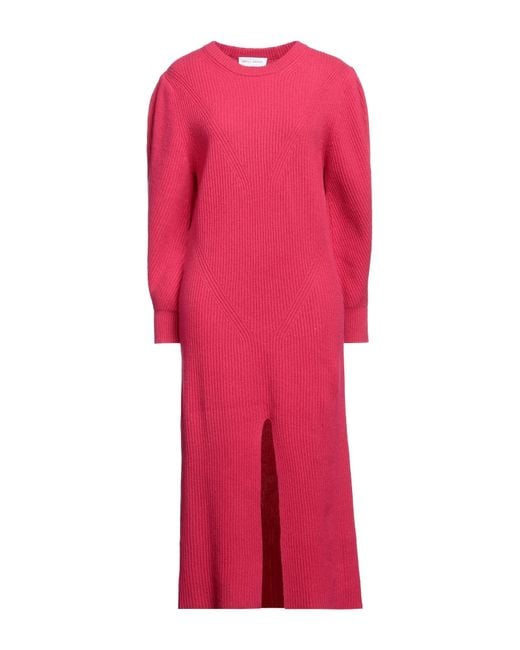 WEILI ZHENG Pink Midi Dress