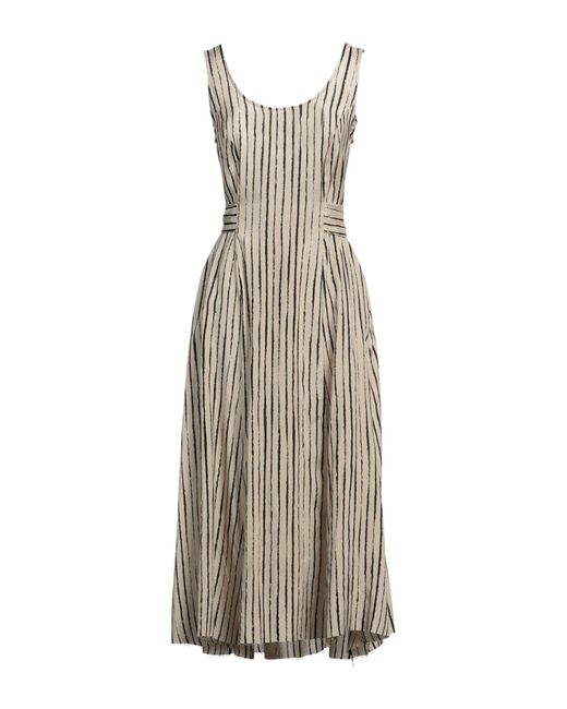 Masnada Natural Midi-Kleid