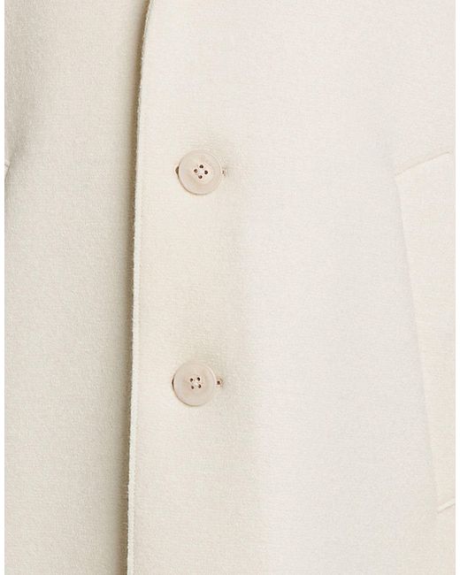 Herno White Ivory Coat Virgin Wool
